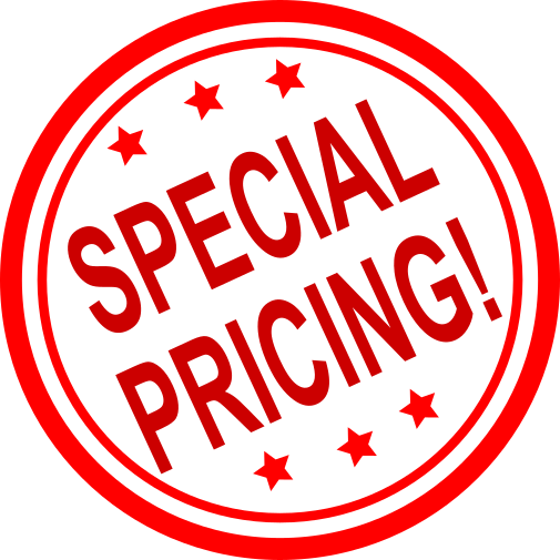 Special Pricing!